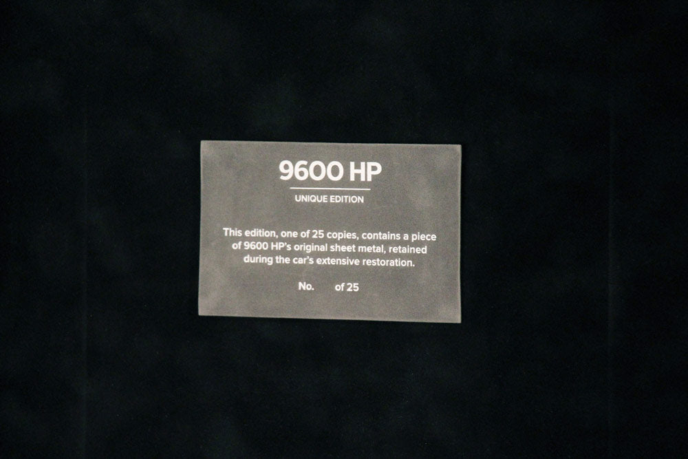 9600 HP Unique Edition number plaque