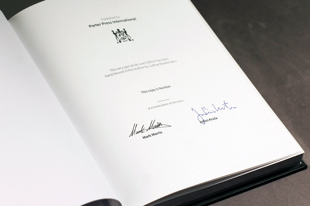 Mark Morris and Julias Kruta signature Alfa Romeo book