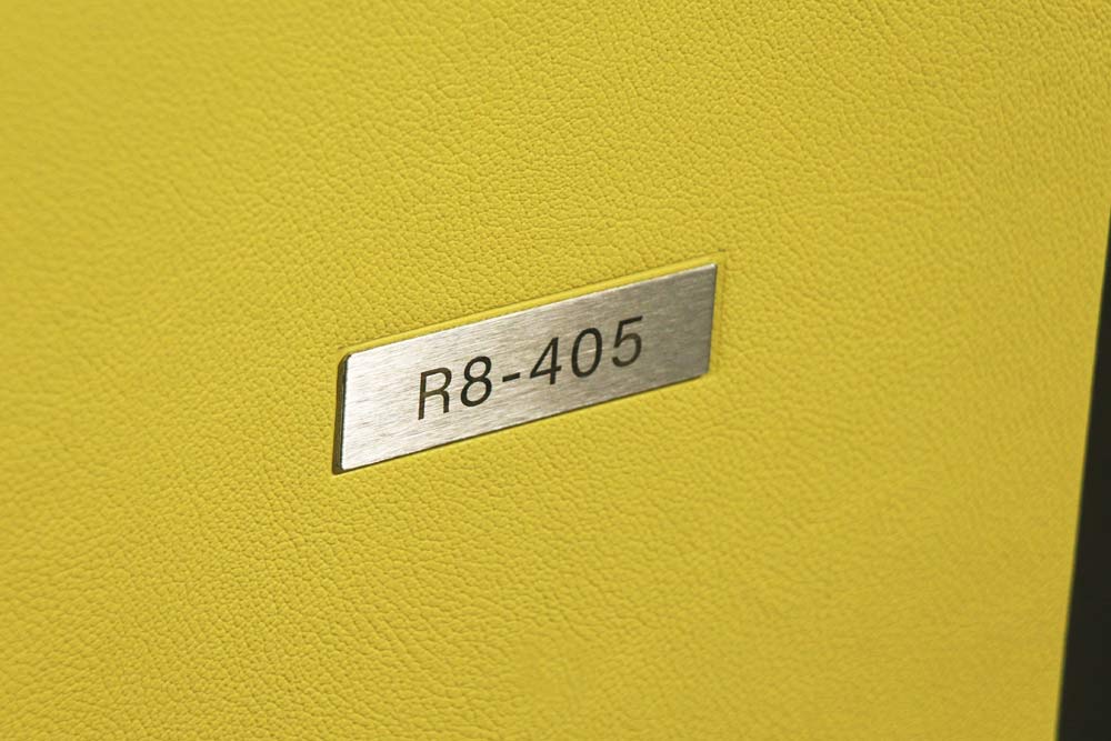 Audi R8 book binding detail