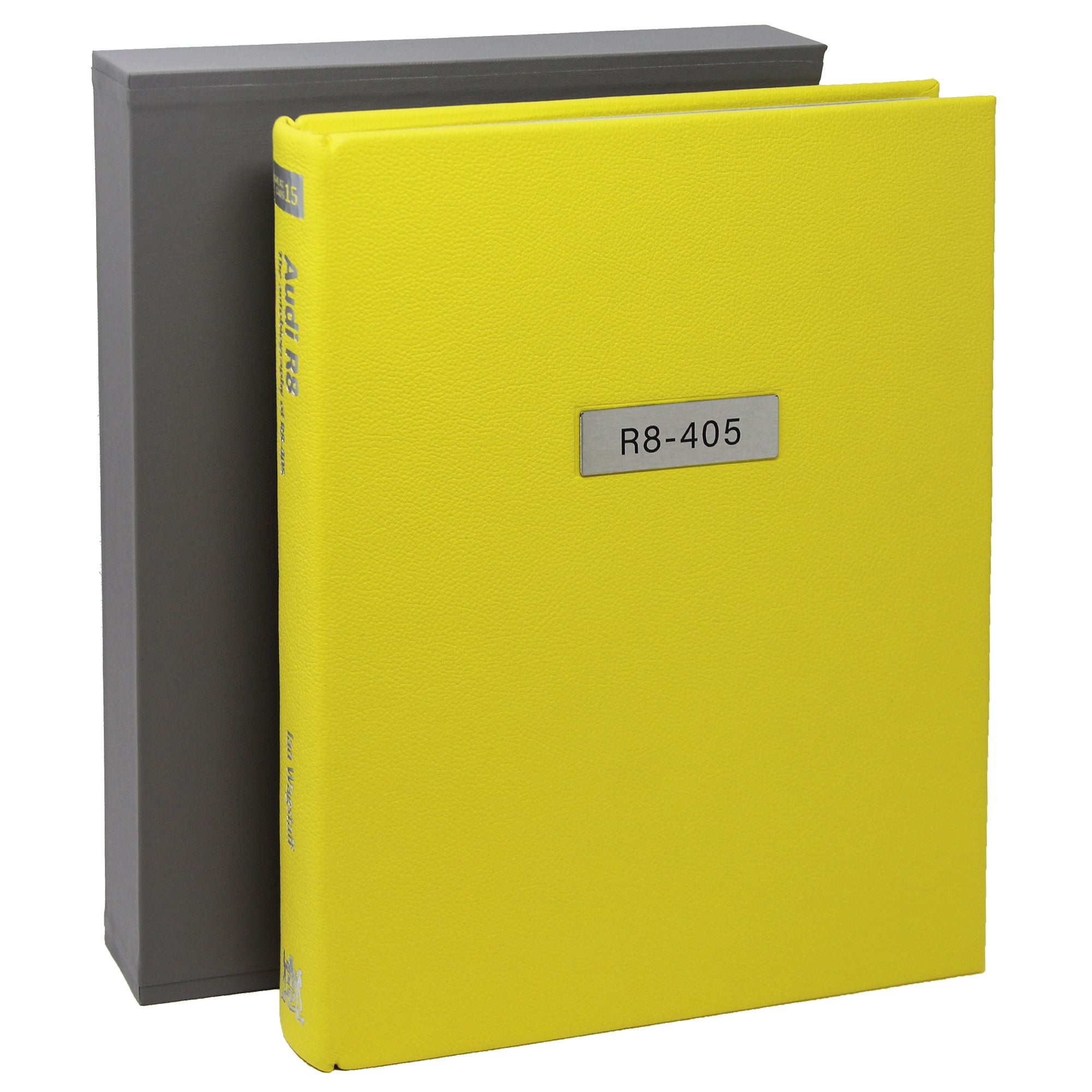 Audi R8 handbound leather book