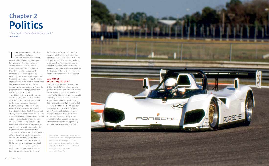 Bob Wollek enters the West Horseshoe