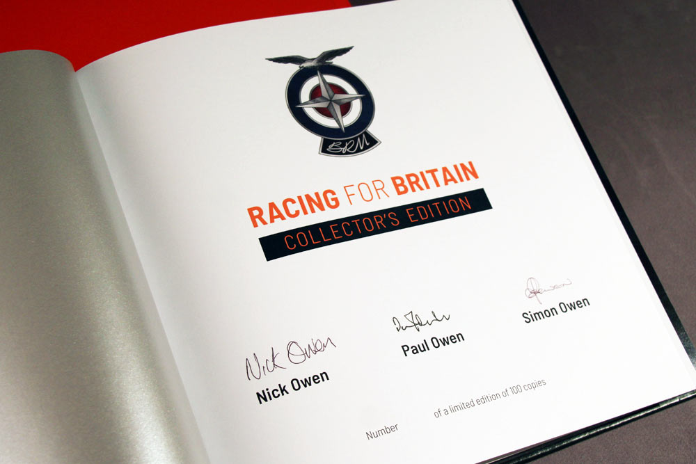 Signature page on BRM Collector's