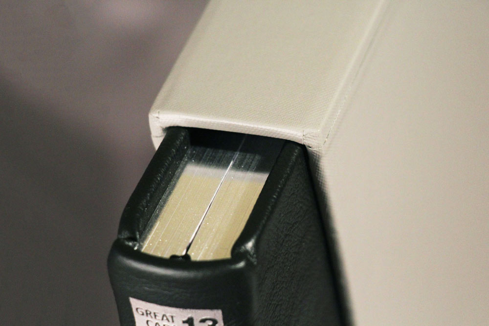 Bugatti Type 50 book binding detail