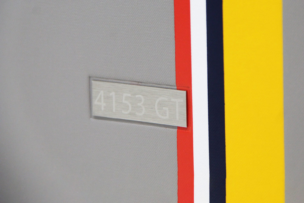 Chassis plate Ferrari 250 GTO Limited Edition book