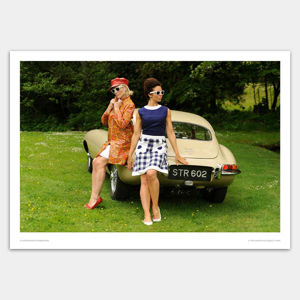 E-type Series 1 4.2 FHC fashion print
