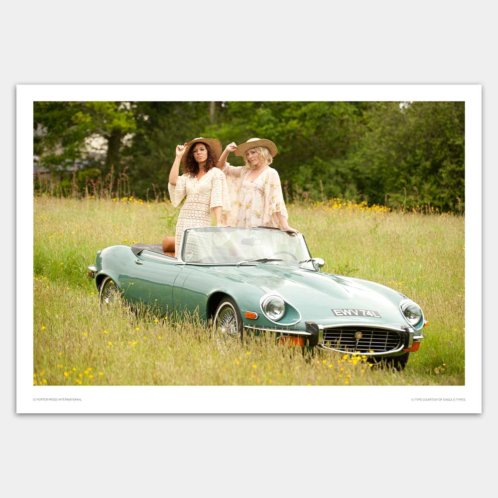Jaguar E-type Series 3 V12 fashion print