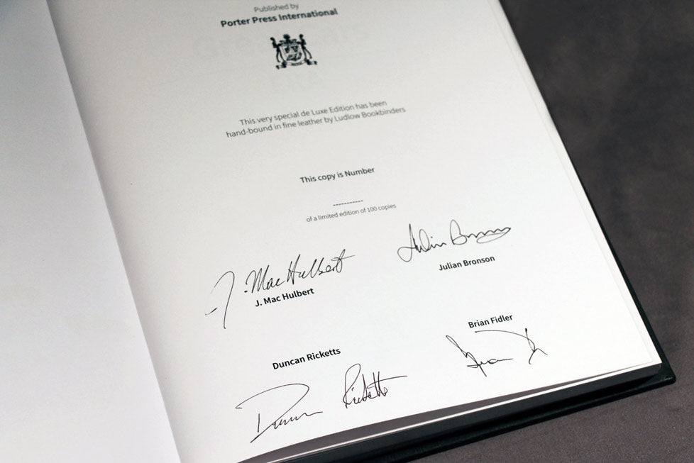 ERA signature page Limited Editon book