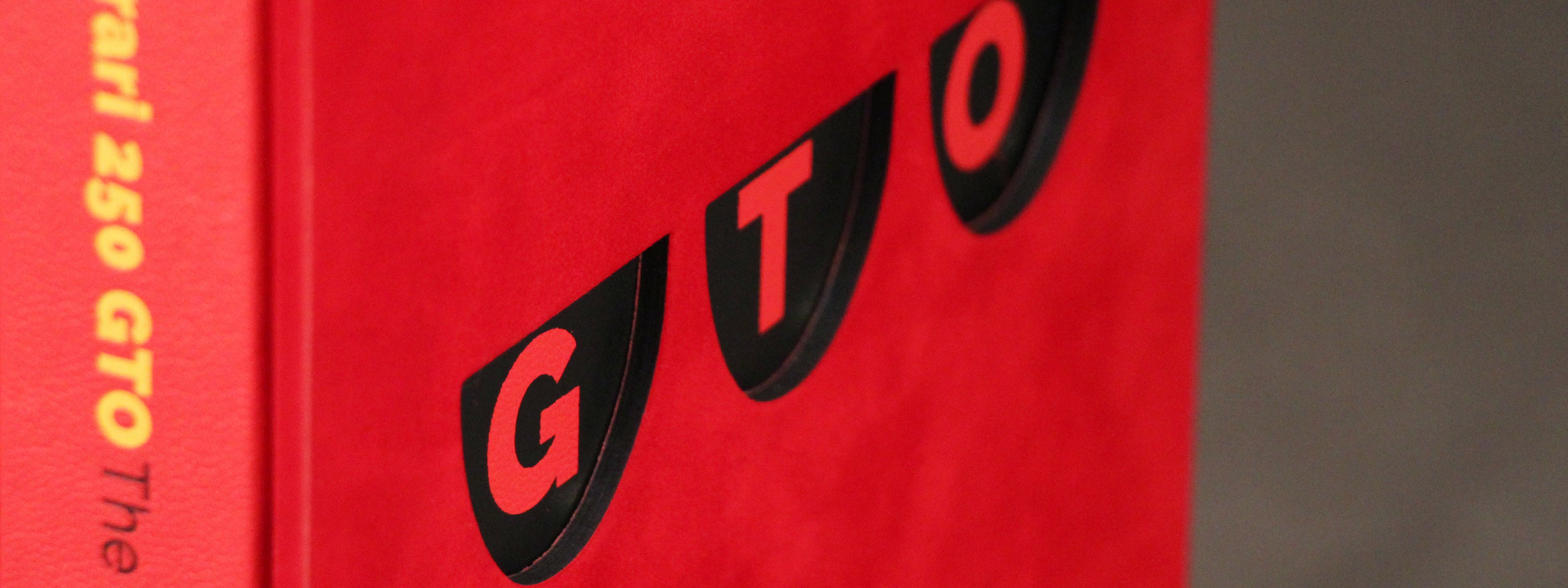 Detail shot of Ferrari 250 GTO Collecotr's book