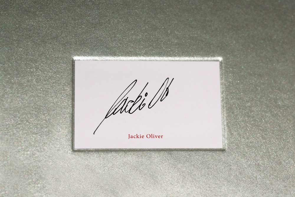 Jackie Oliver signature in GT40 volume 1