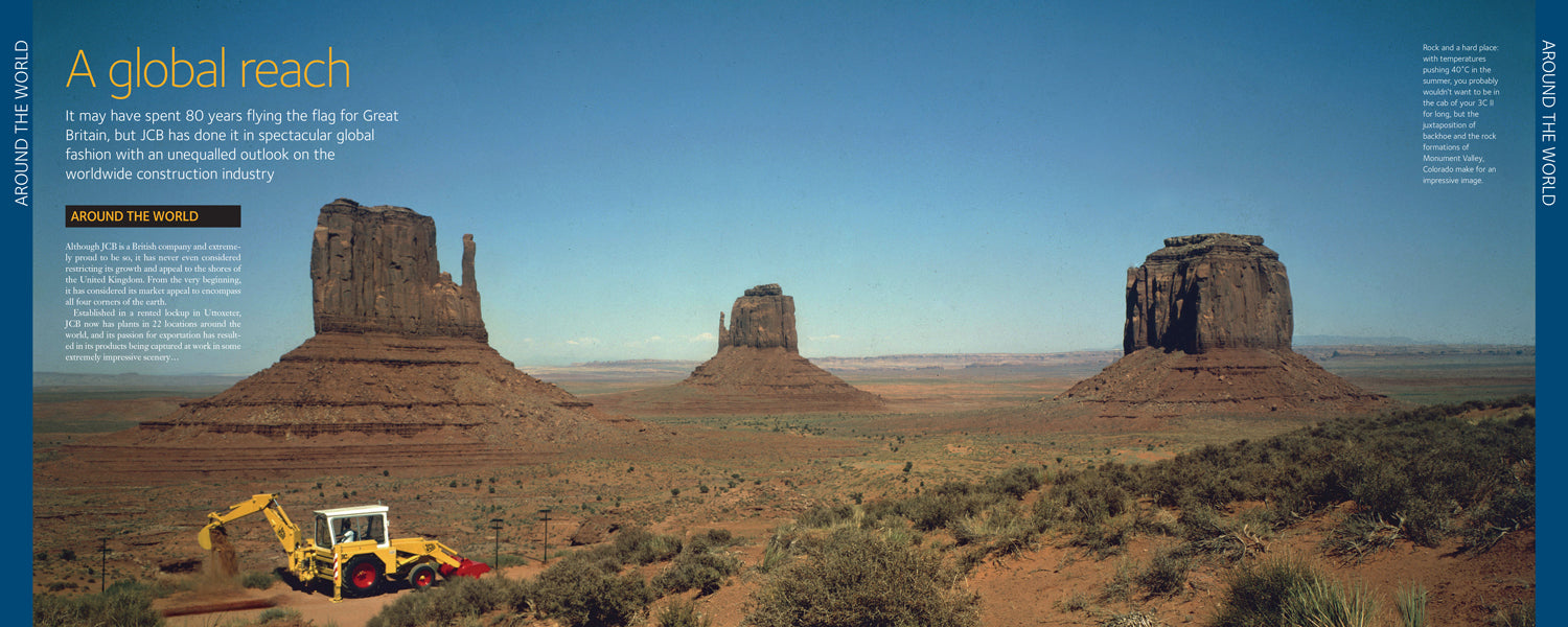 JCB at Monument Valley in Colorado