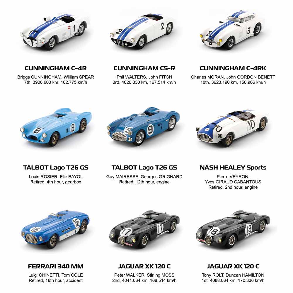 Le Mans Model Collection cars 1953