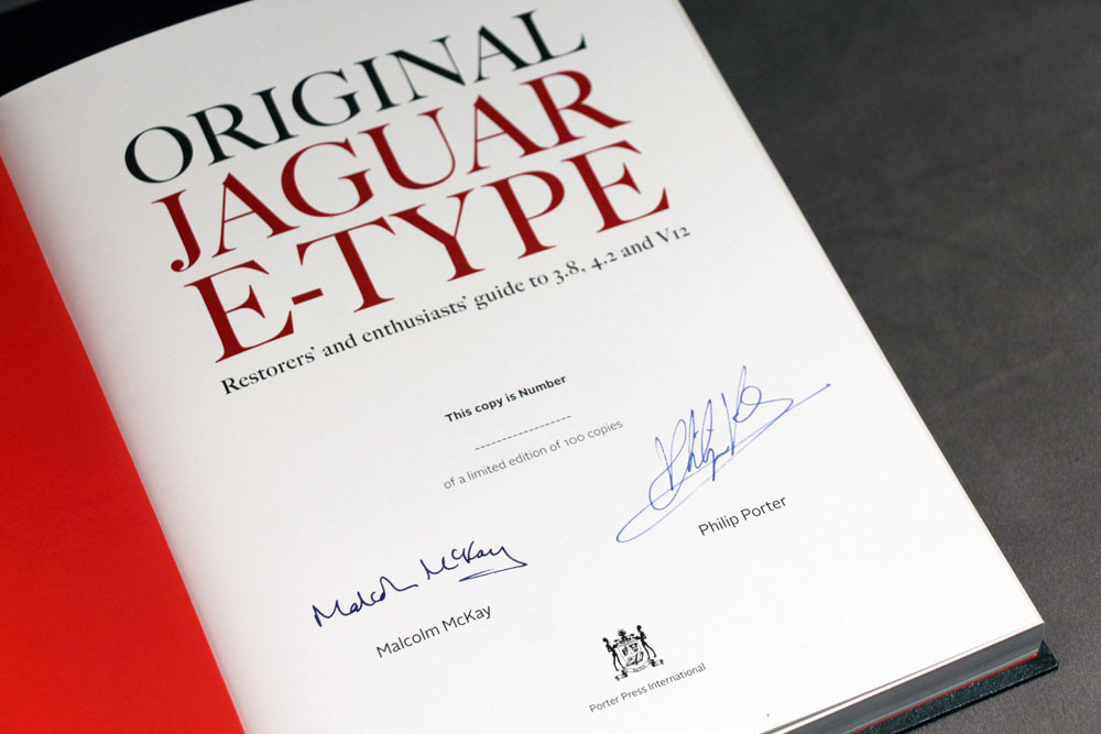 Malcolm McKay signed E-type book