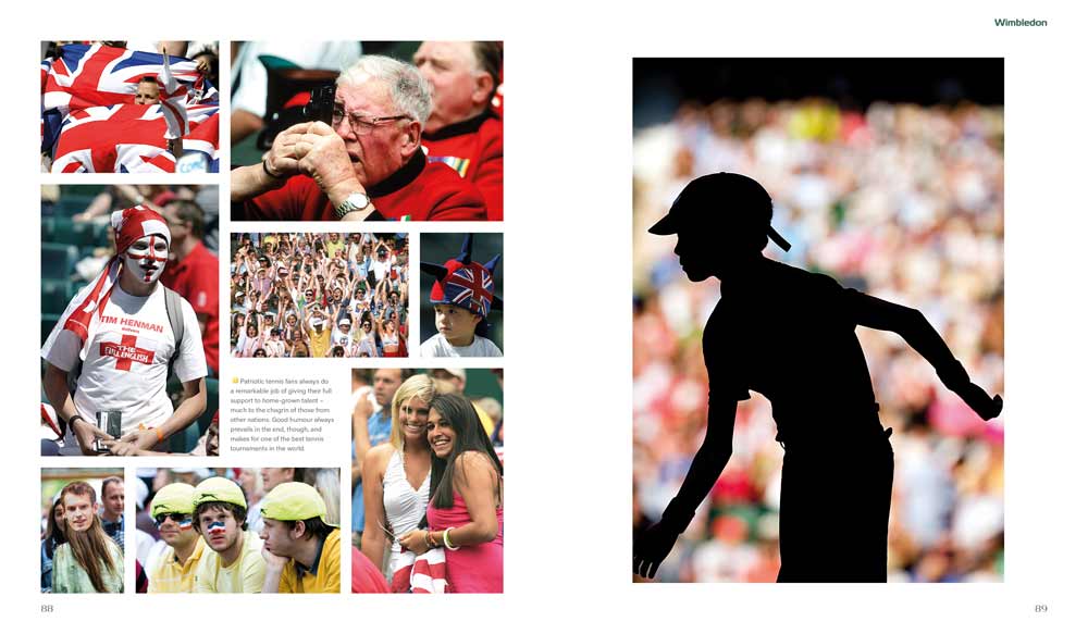 Patriotic tennis fans