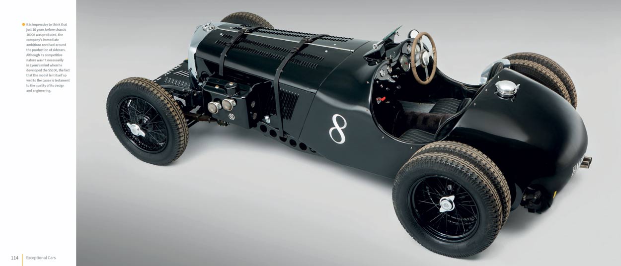 Side profile of a SS Jaguar 100