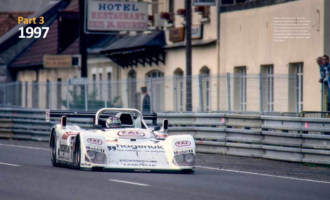 Stefan Johnansson racing in 1997