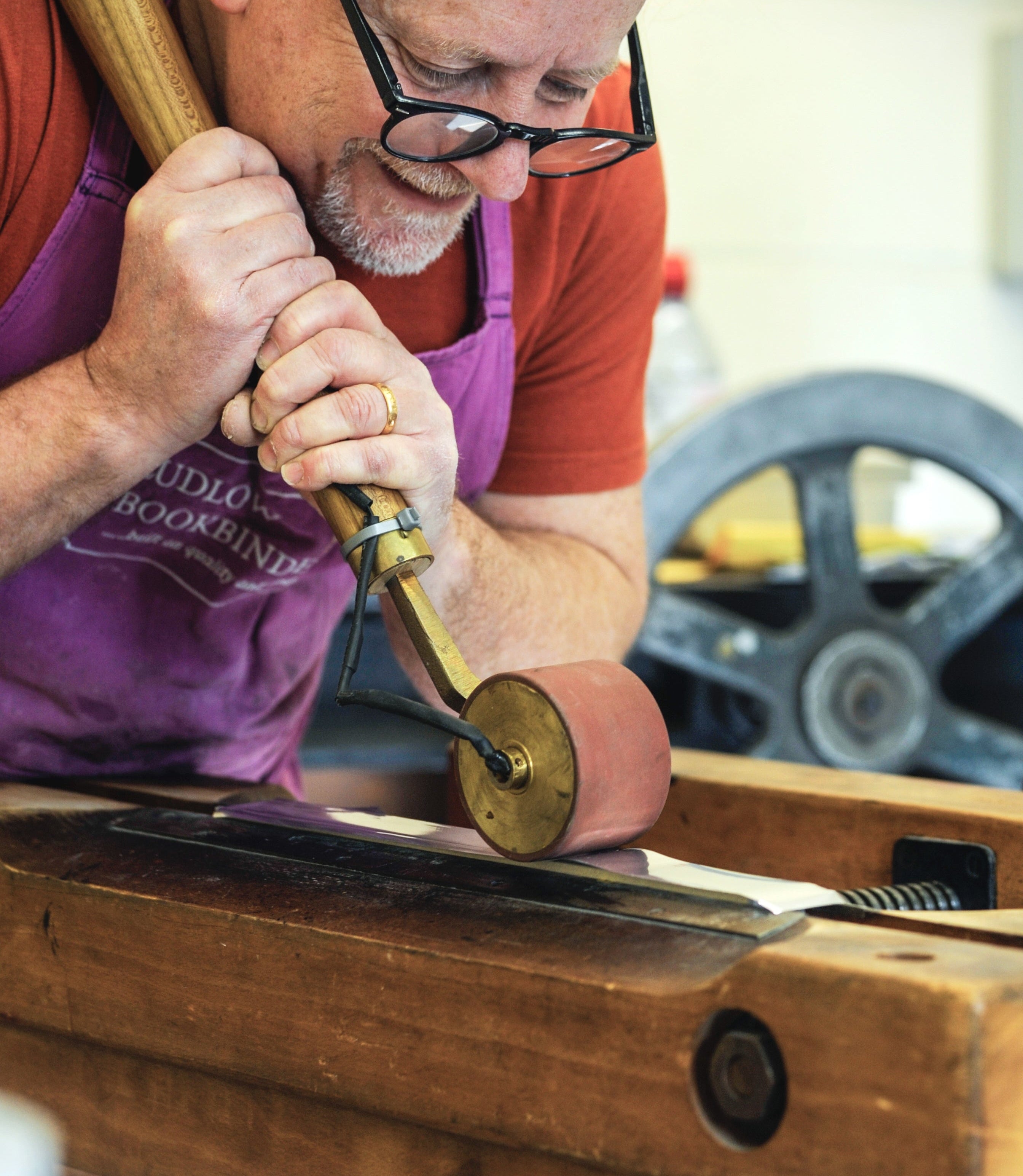 Traditional gilt edge bookbinding