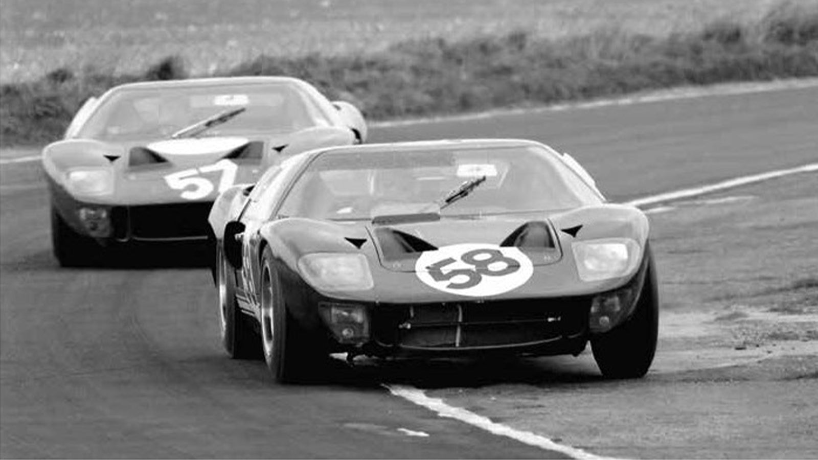 Ford GT40s racing