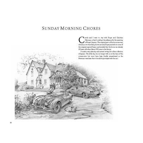 Book of automotive paintings by Alan Fearnley