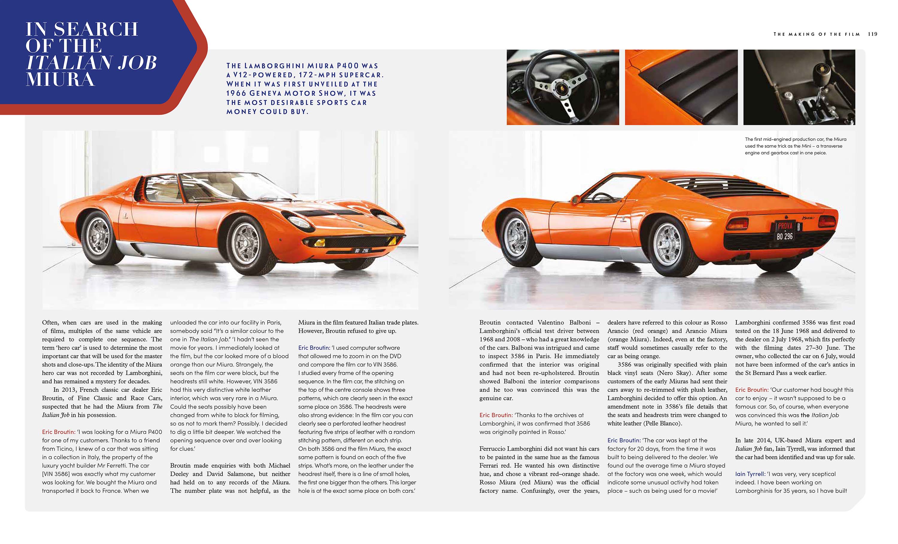 Miura Italian Job car