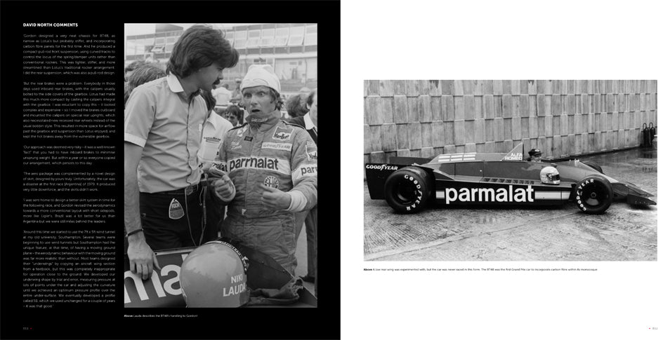 First Grand Prix car to incorporate carbon fibre within its monocoque