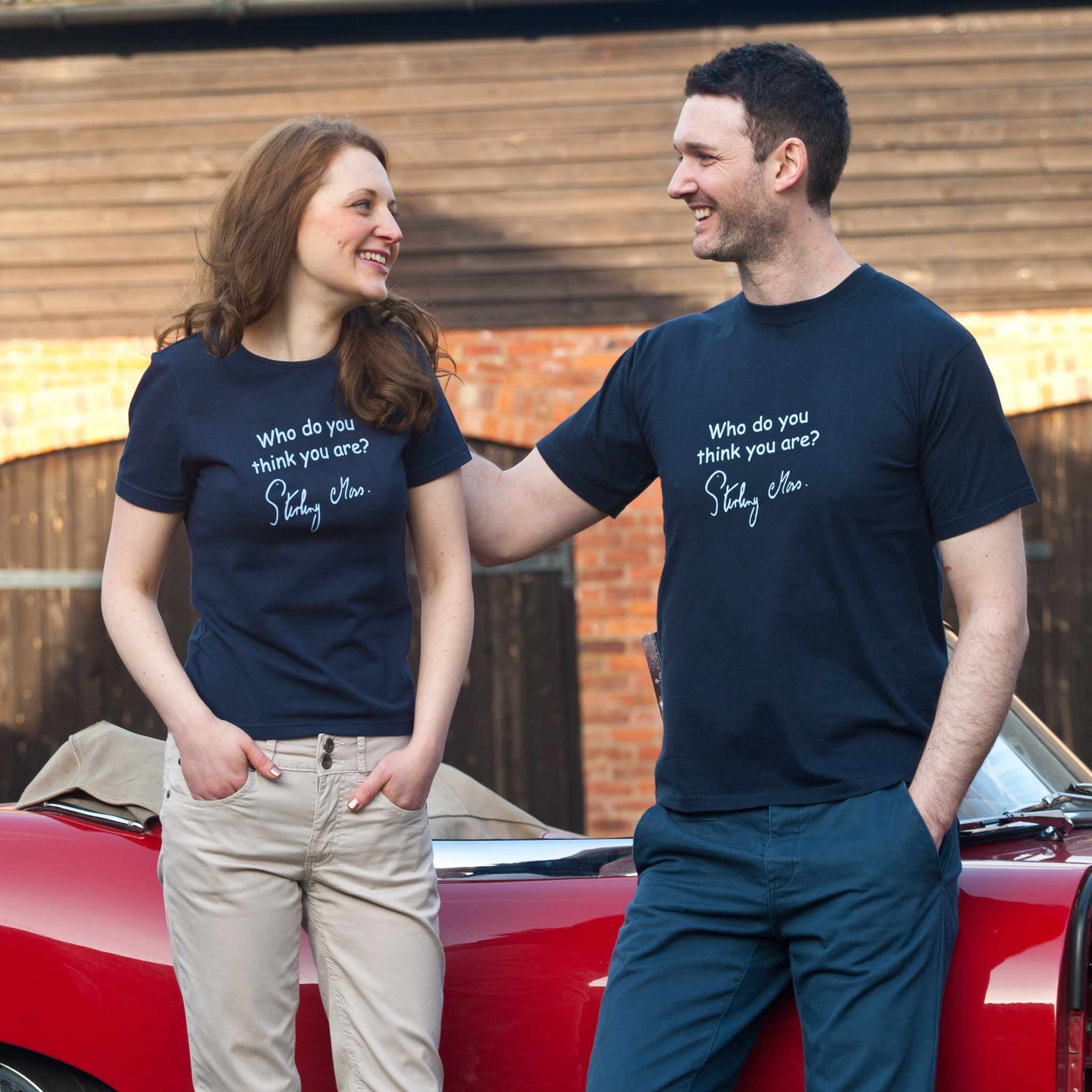 Stirling Moss T-shirt - Adult sizes in Navy