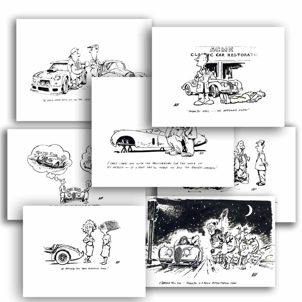 Automotive artist Alan Fearnley