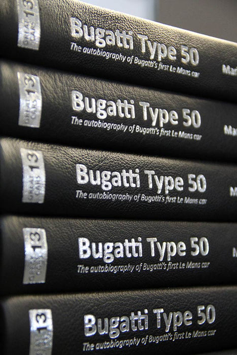 Bugatti Type 50 leather book