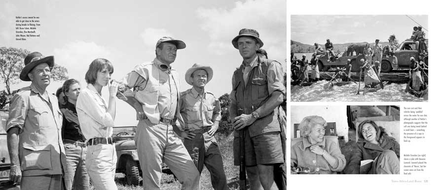 John Wayne filming in Africa