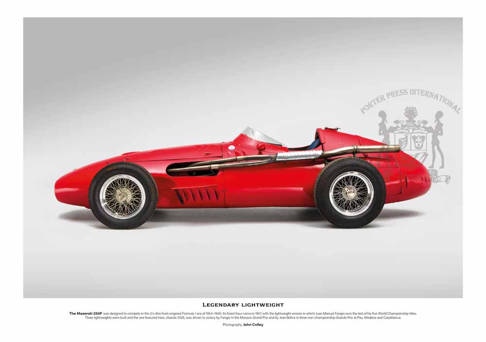 Maserati 250F photo print