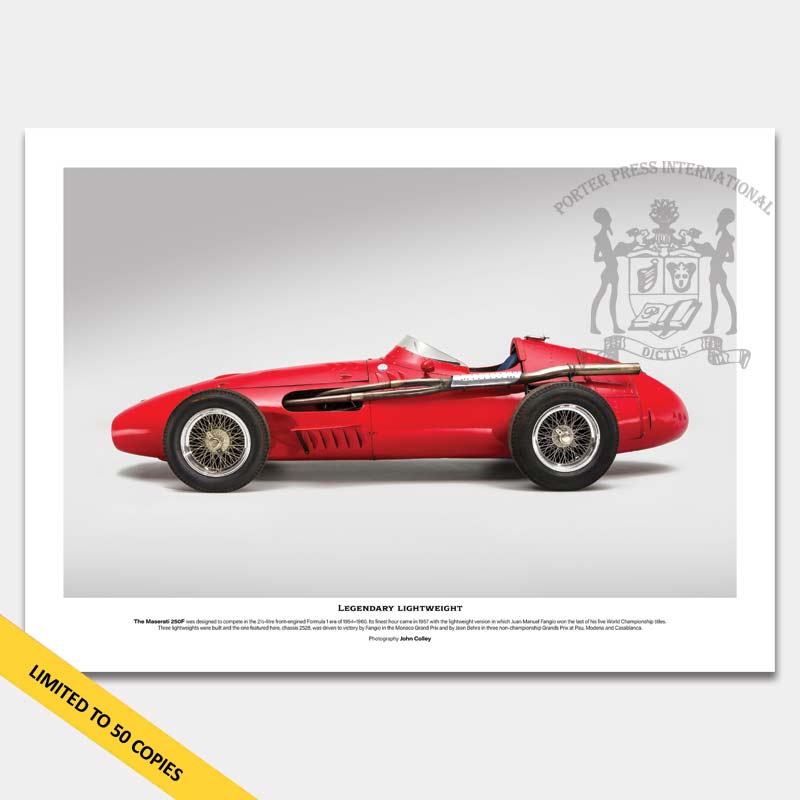 Photo Maserati 250F side profile