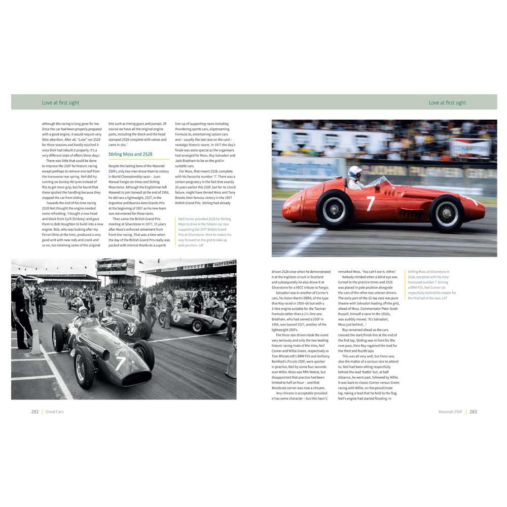 Neil Corner, Stirling Moss, British Grand Prix, Silverstone, BRM