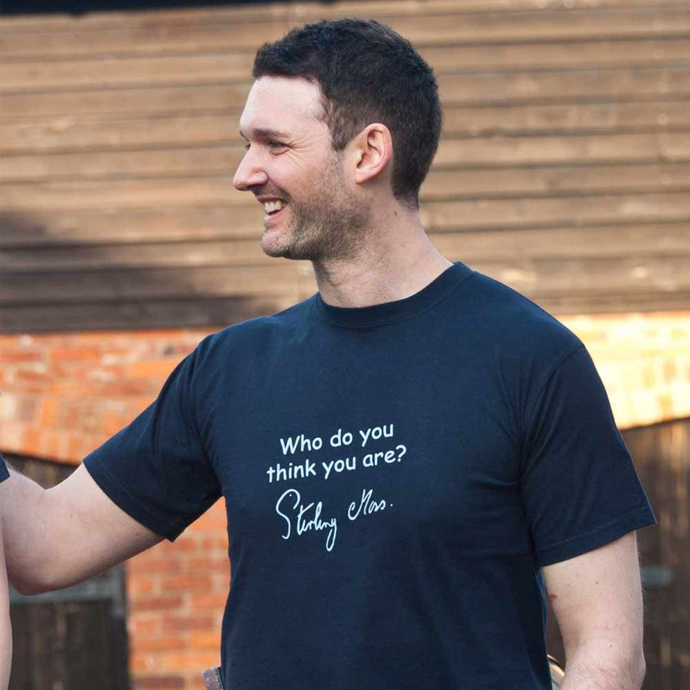 Stirling Moss T-shirt - Adult sizes in Navy - Men