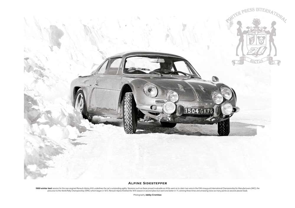Winter rally 1969 Renault Alpine A110