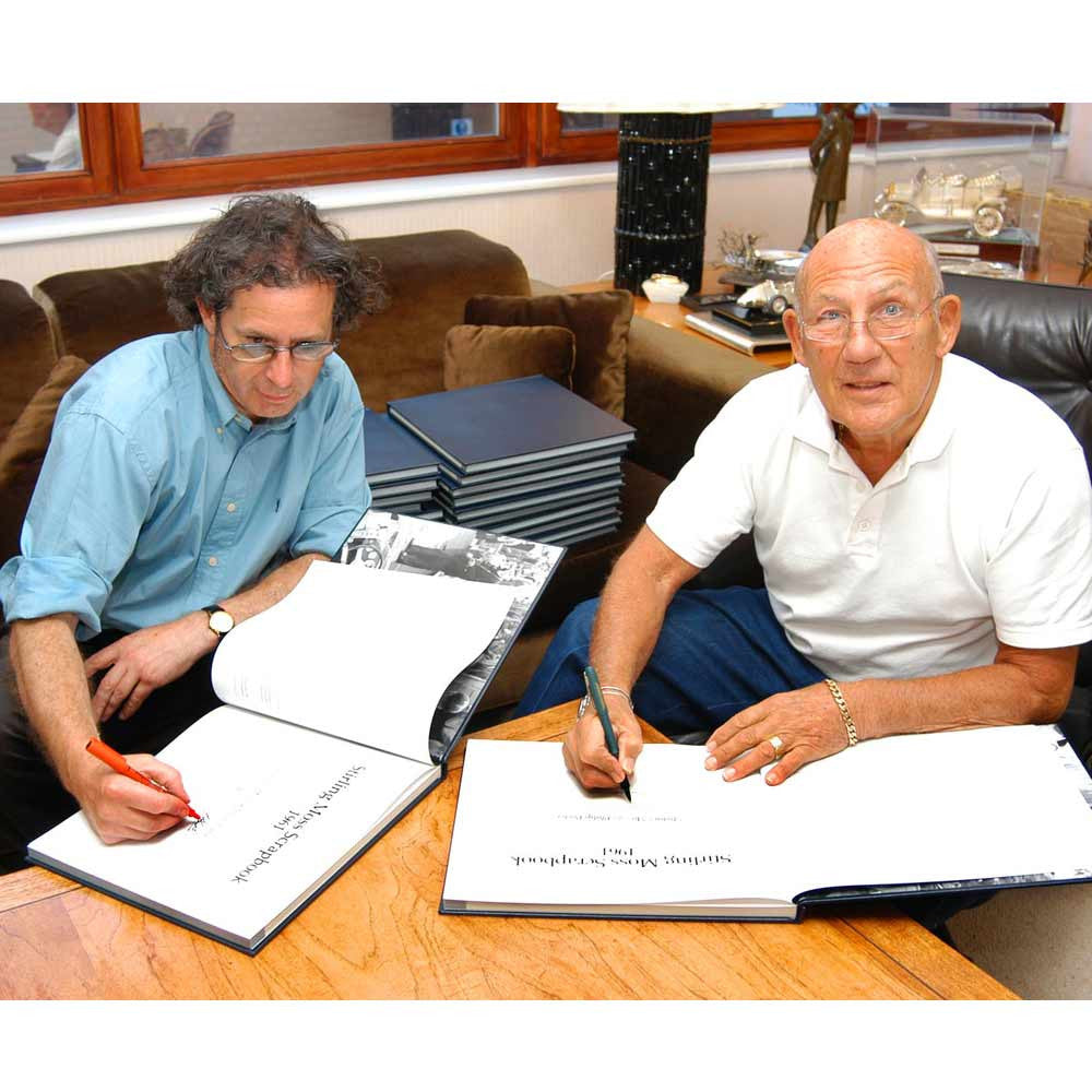 Signed copies by Stirling Moss