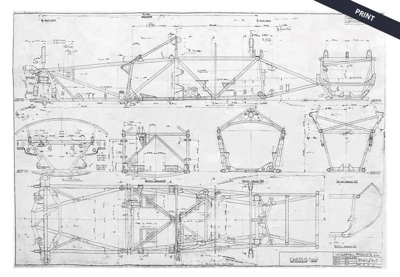 Vanwall technical drawing