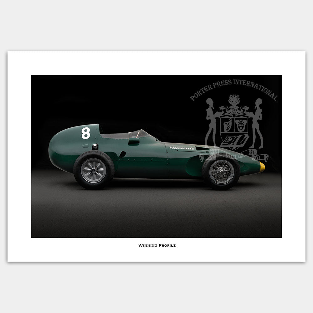 Vanwall side view print