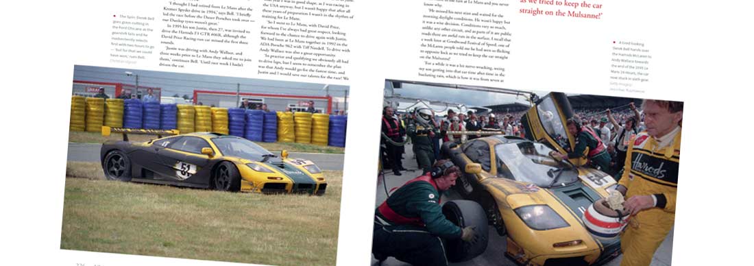 Derek Bell racing McLaren