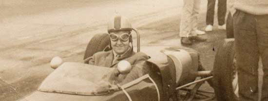 Author Mark Cole in his Jim Russell Lotus 31, Snetterton 1966