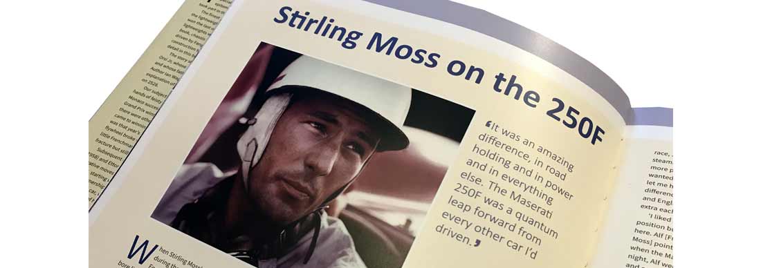 Stirling Moss talks about the Maserati 250F