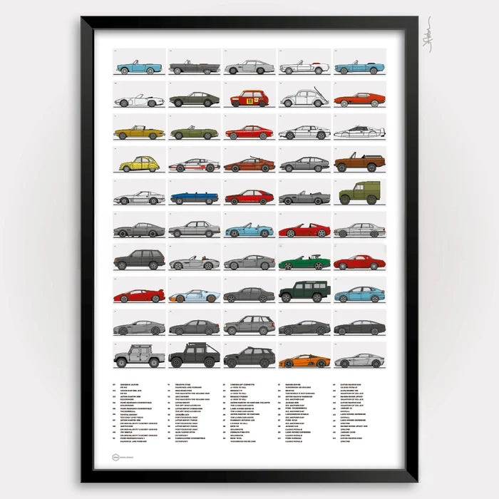 Cars of 007 Print