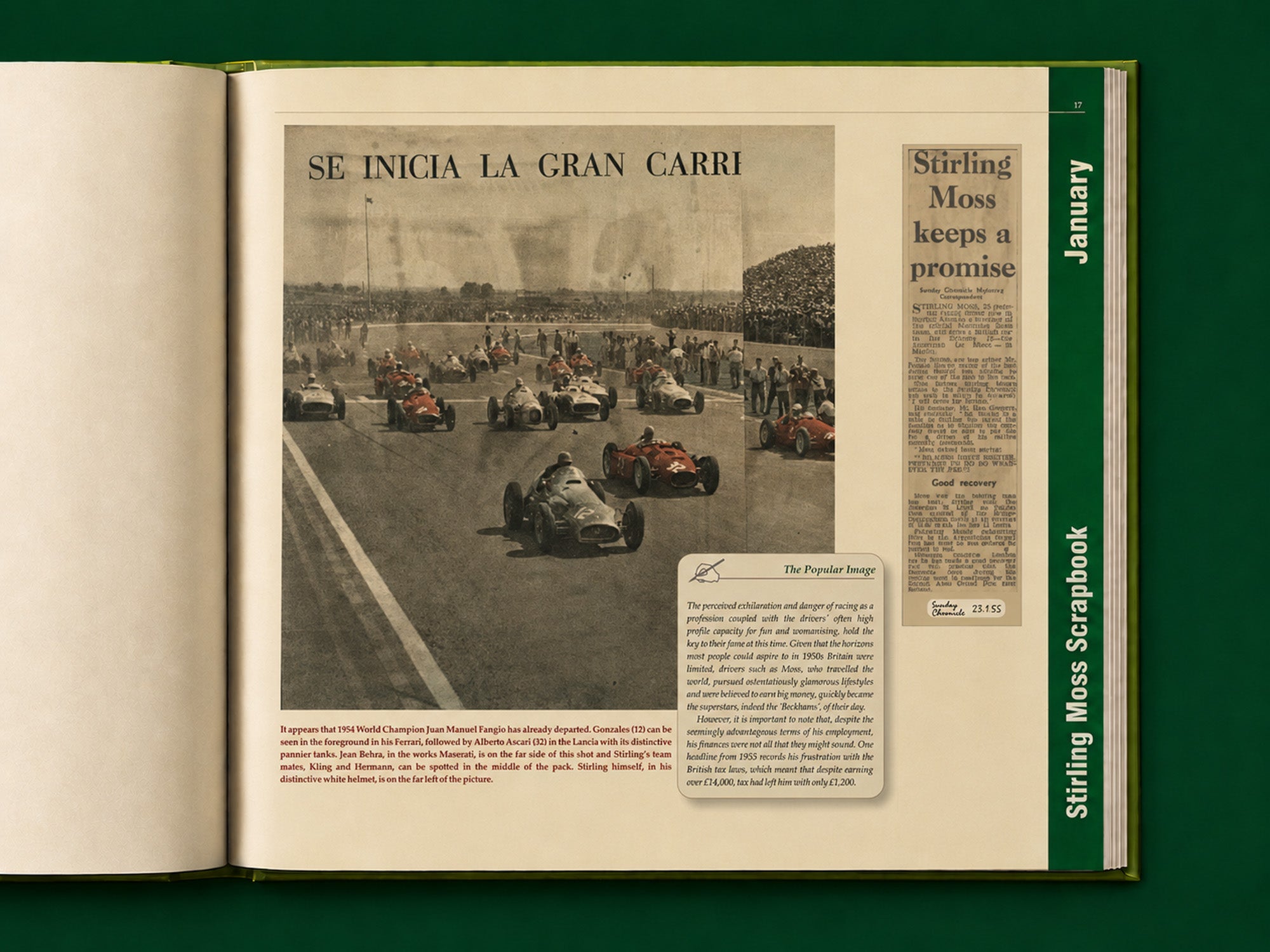 Stirling Moss Scrapbook 1955