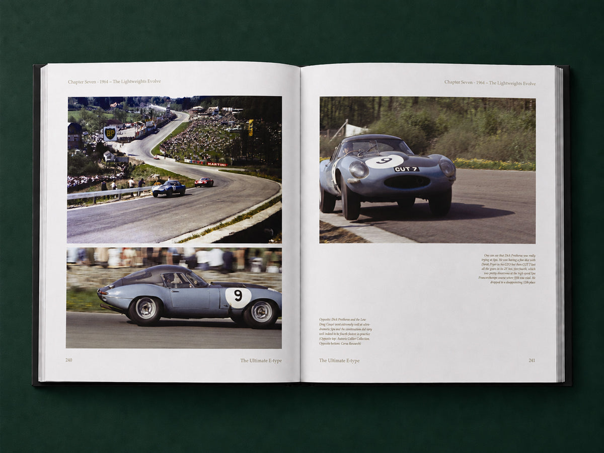 Ultimate E-type – the Competition Cars - Signed by Peter Sutcliffe