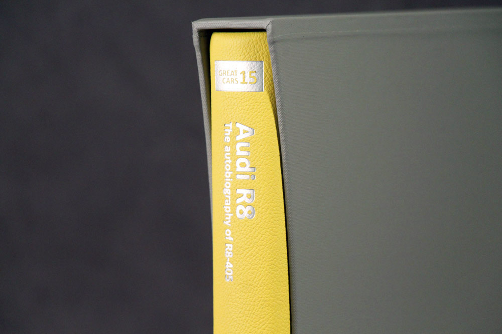 Audi R8 leatherbound book with slipcase