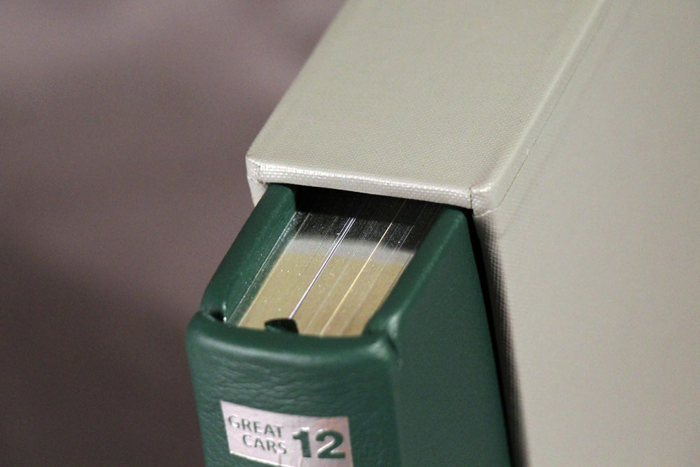 Alfa Romeo Limited Edition book binding detail