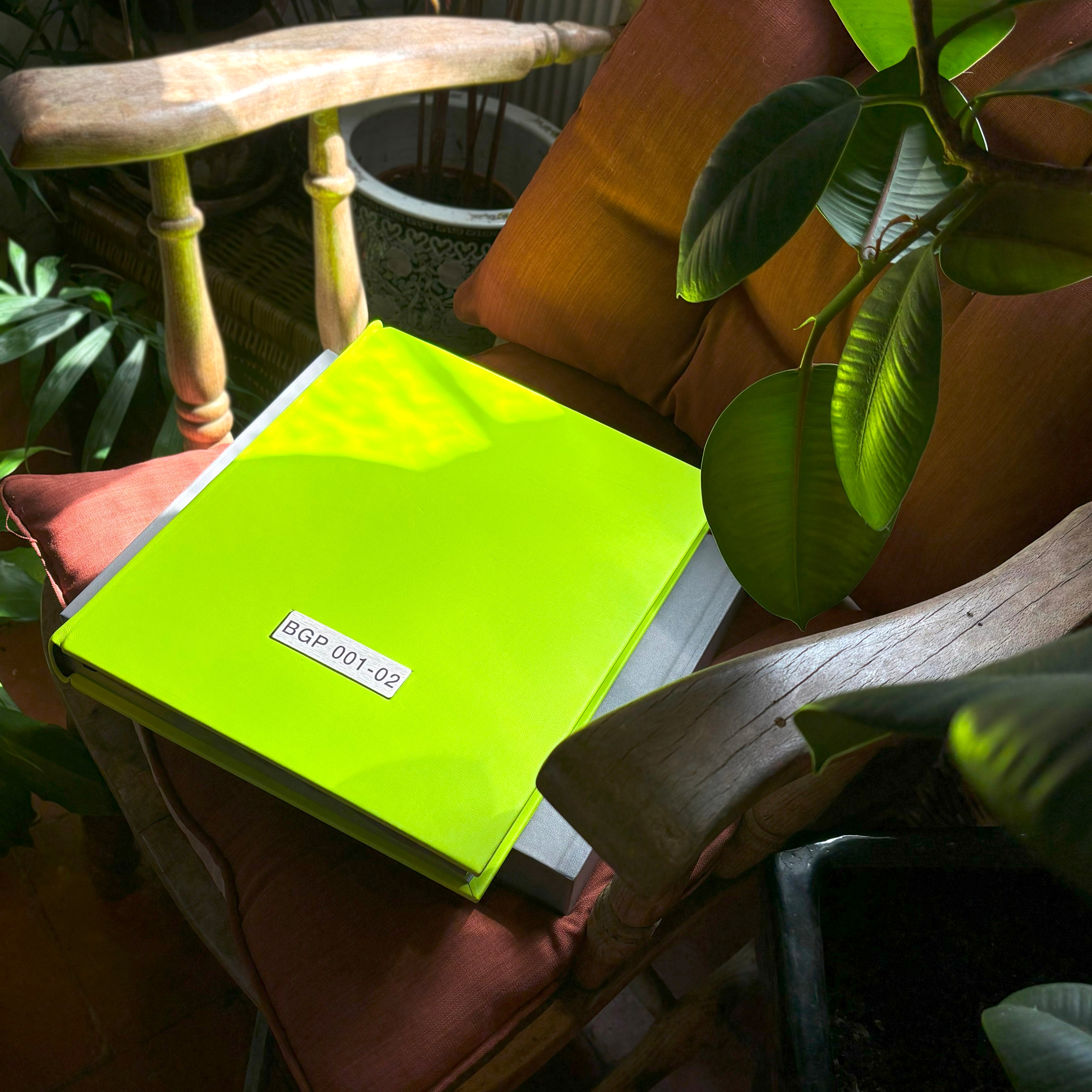 Brawn BGP Limited Edition book on a chair