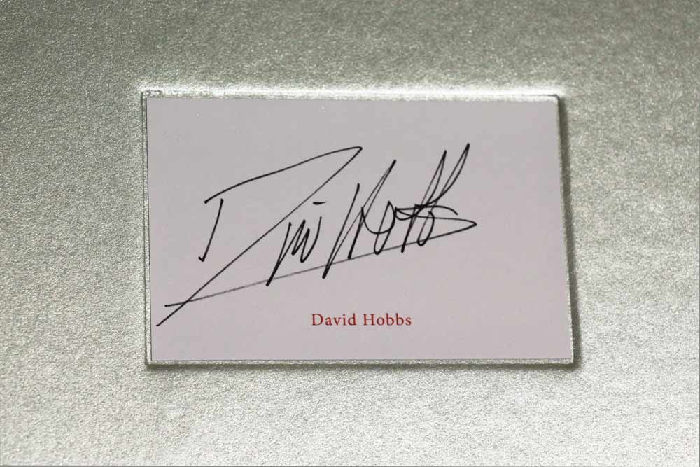 David Hobbs signature in Ford GT40 Volume 1