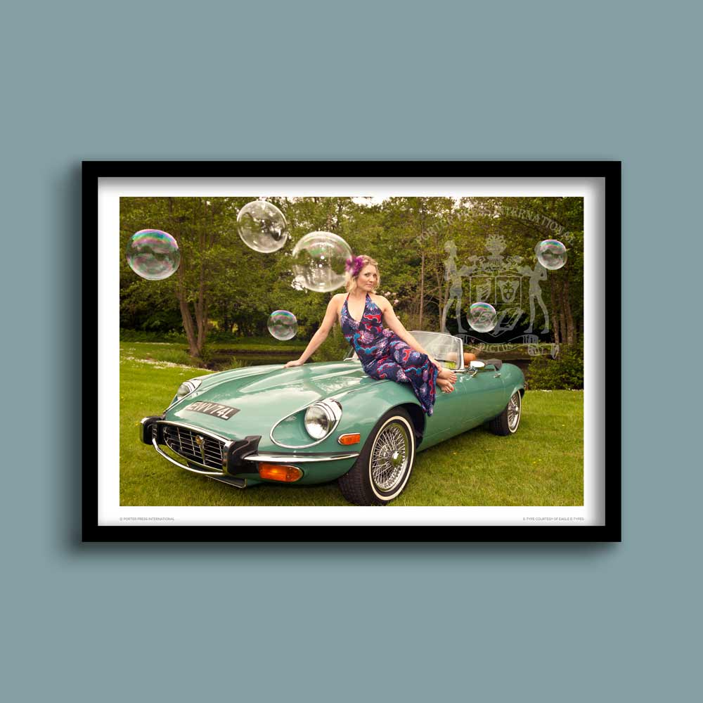 E-type Series 3 fashion print