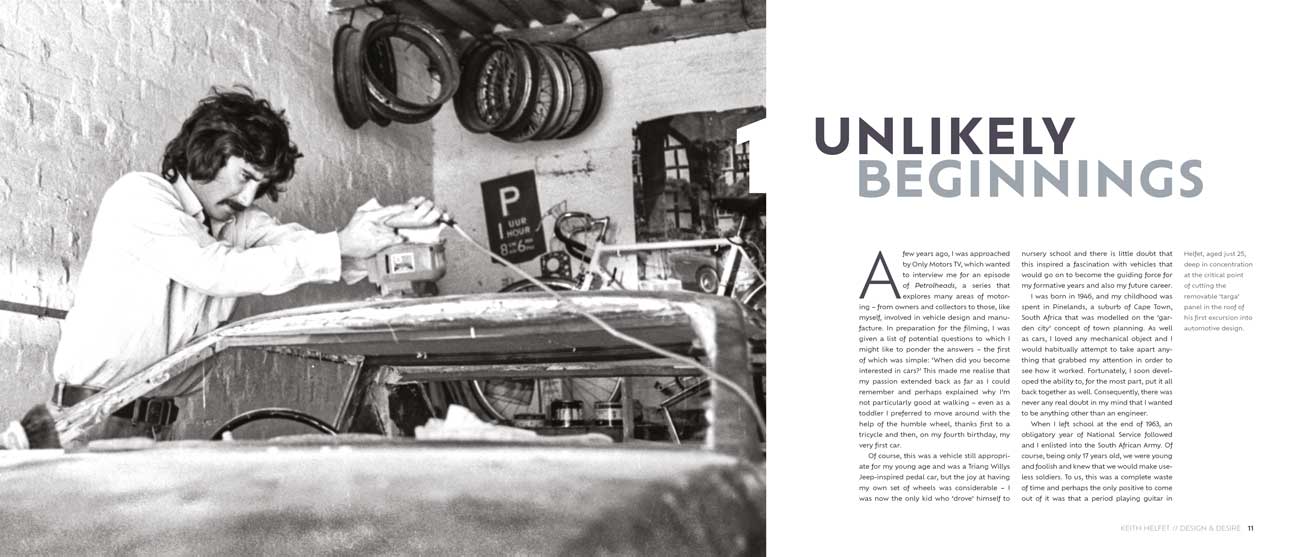 Keith's early car design projects