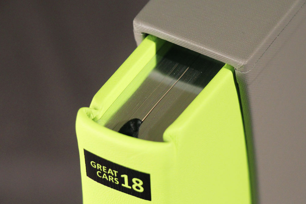 Edgeing detail on Brawn BGP Limited Edition book