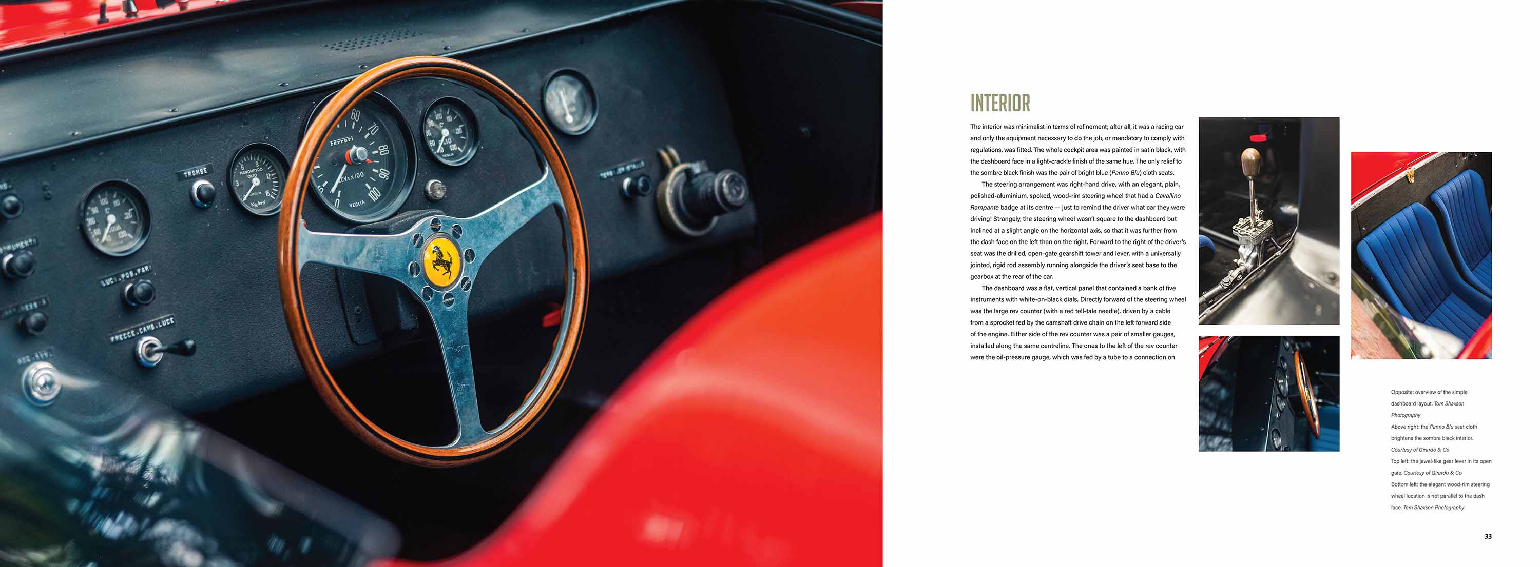 Ferrari 275 P interior shoot